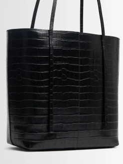 Abilso embossed leather tote bag