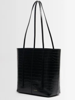 Abilso embossed leather tote bag