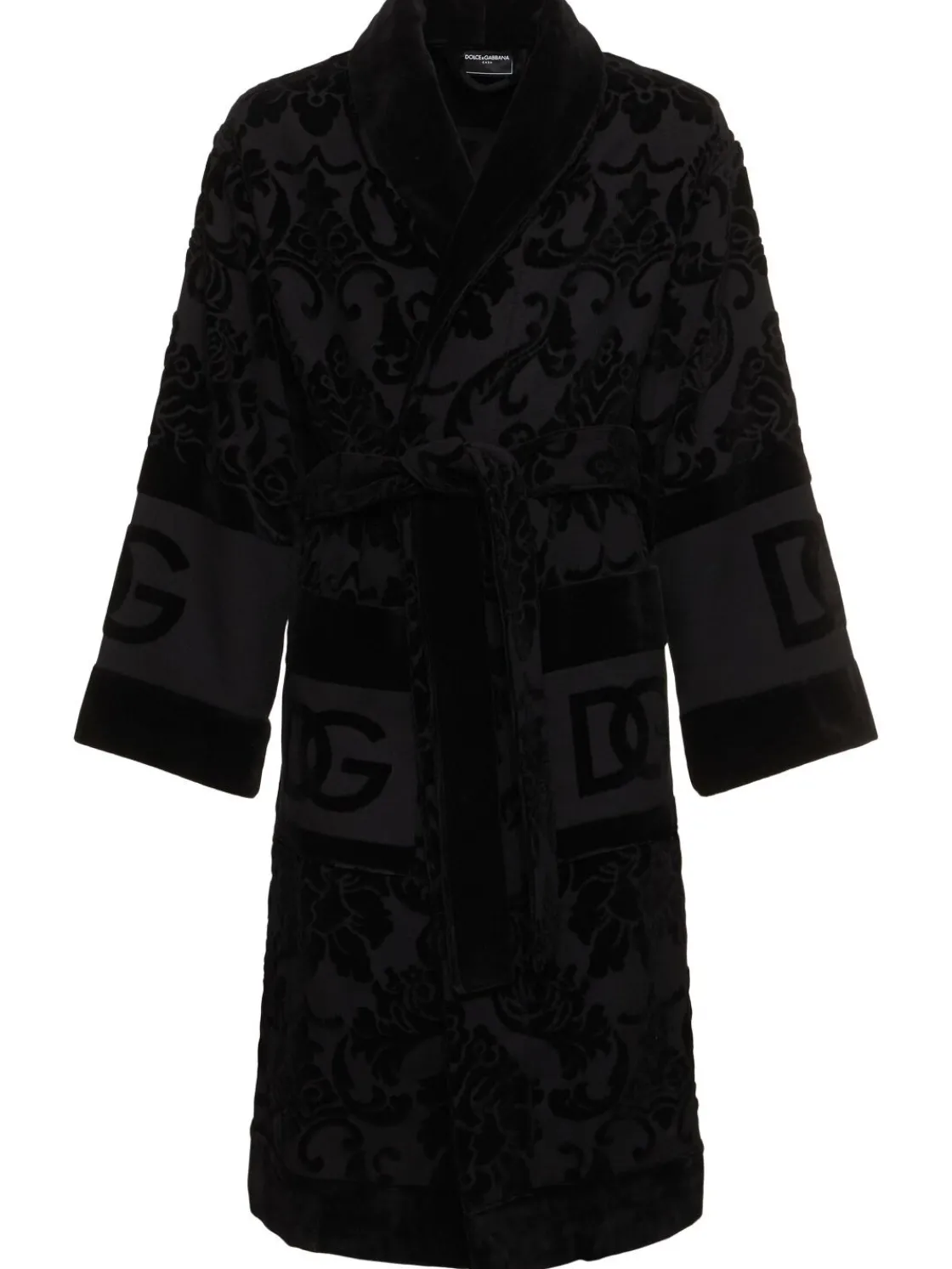 Accappatoio in cotone jacquard