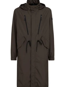 Aliso hooded nylon rain coat