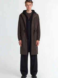 Aliso hooded nylon rain coat