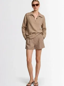 Alloggio linen shorts