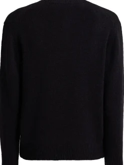 Alpaca blend knit crewneck sweater