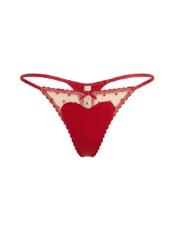 Amour lace & cotton thong