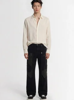 Andre tonal striped classic shirt