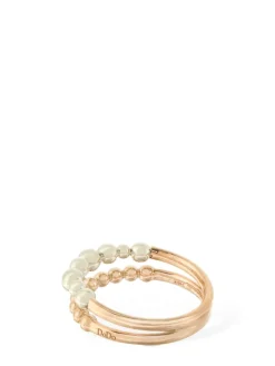 Anello Bollicine in argento e oro rosa 9kt