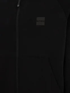 Aura cotton blend zip-up sweatshirt