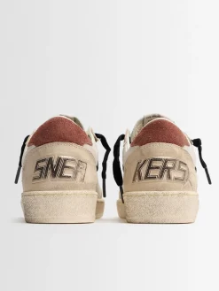 Ballstar laminated leather sneakers