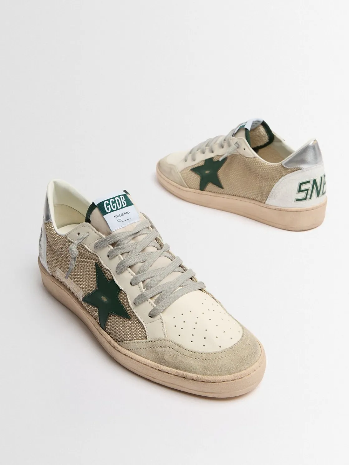 Ballstar mesh & leather sneakers