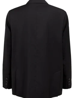 Blazer doppiopetto in twill di lana