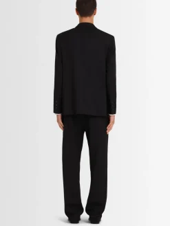 Blazer doppiopetto in twill di lana