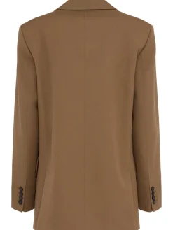 Blazer doppiopetto Nora in twill di lana