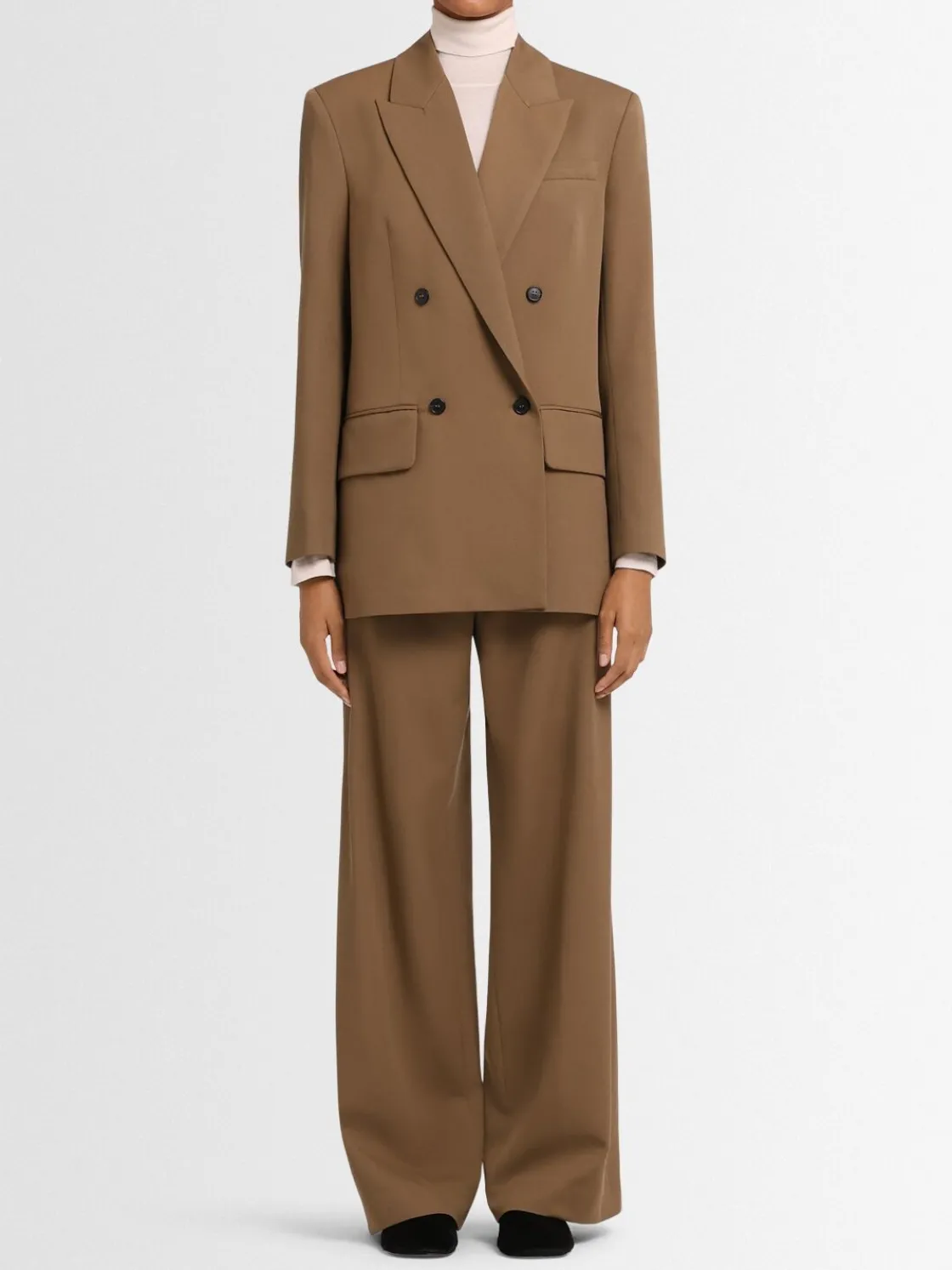 Blazer doppiopetto Nora in twill di lana