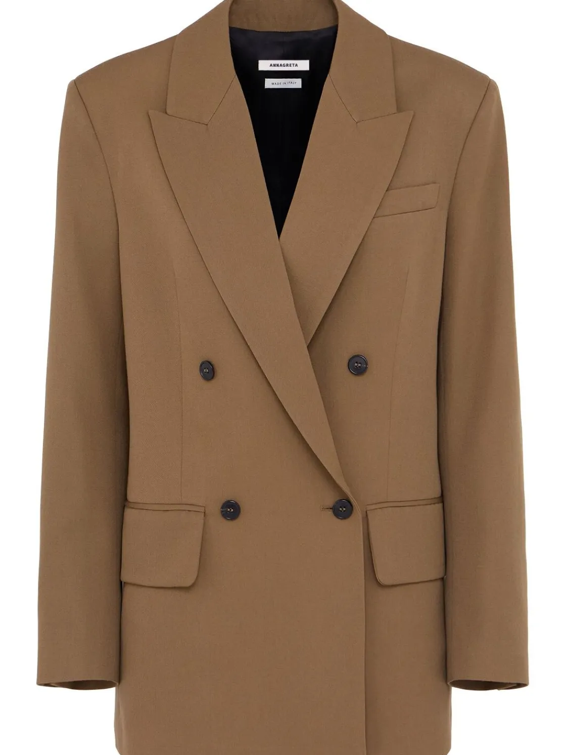 Blazer doppiopetto Nora in twill di lana