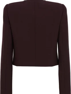 Blazer in crepe di lana