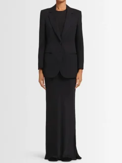 Blazer monopetto Freya in twill di lana