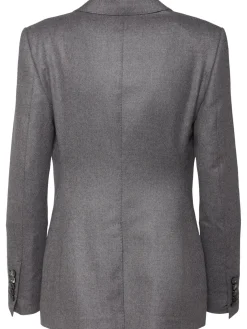 Blazer monopetto in cashmere