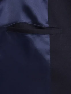 Blazer monopetto in twill di lana