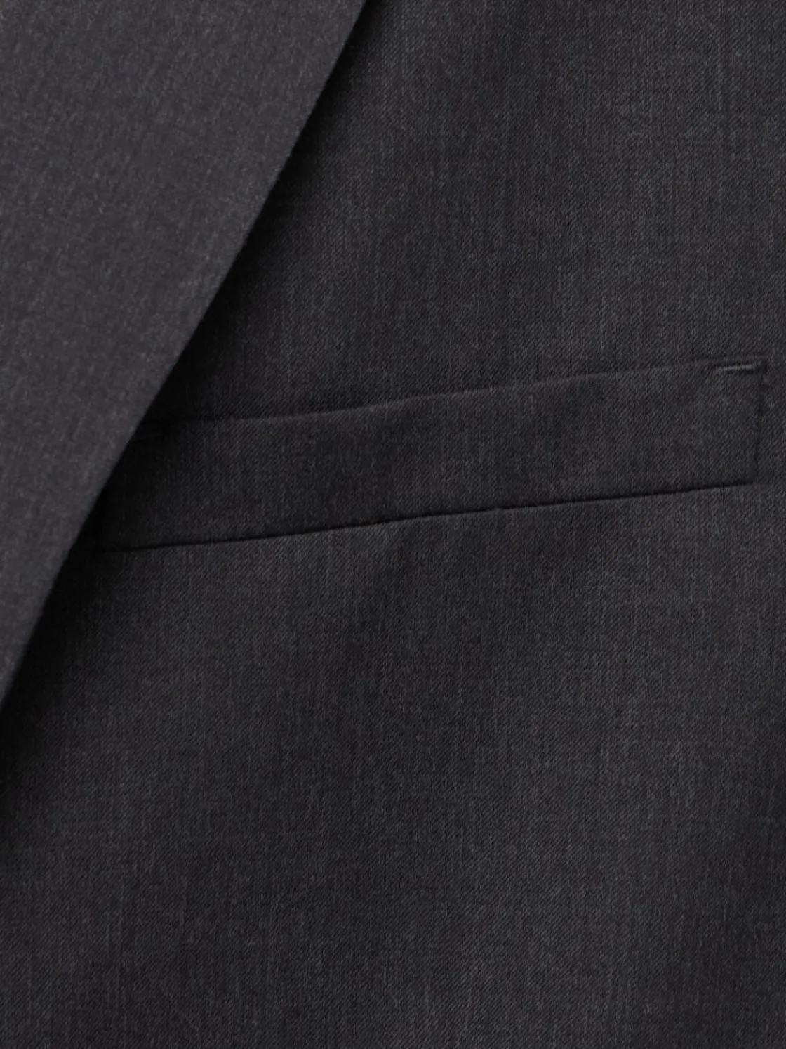 Blazer monopetto in twill di lana