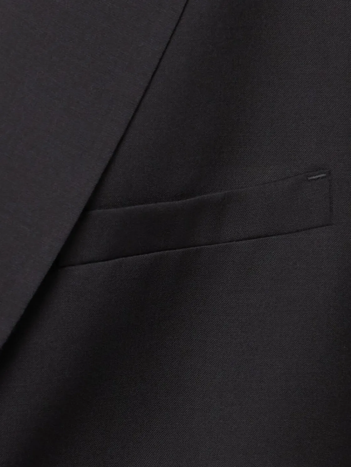 Blazer monopetto in twill di lana