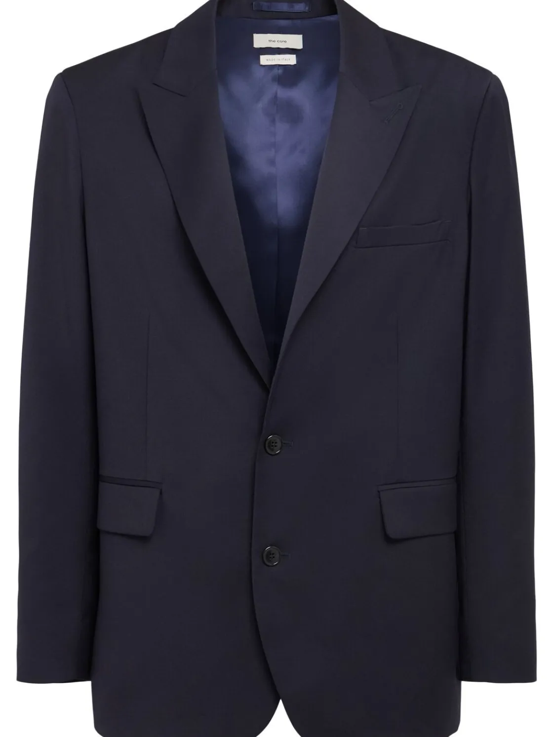 Blazer monopetto in twill di lana