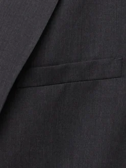 Blazer monopetto in twill di lana
