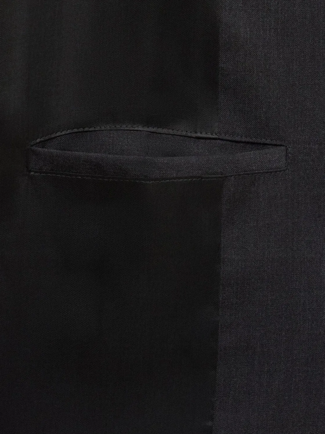 Blazer monopetto in twill di lana