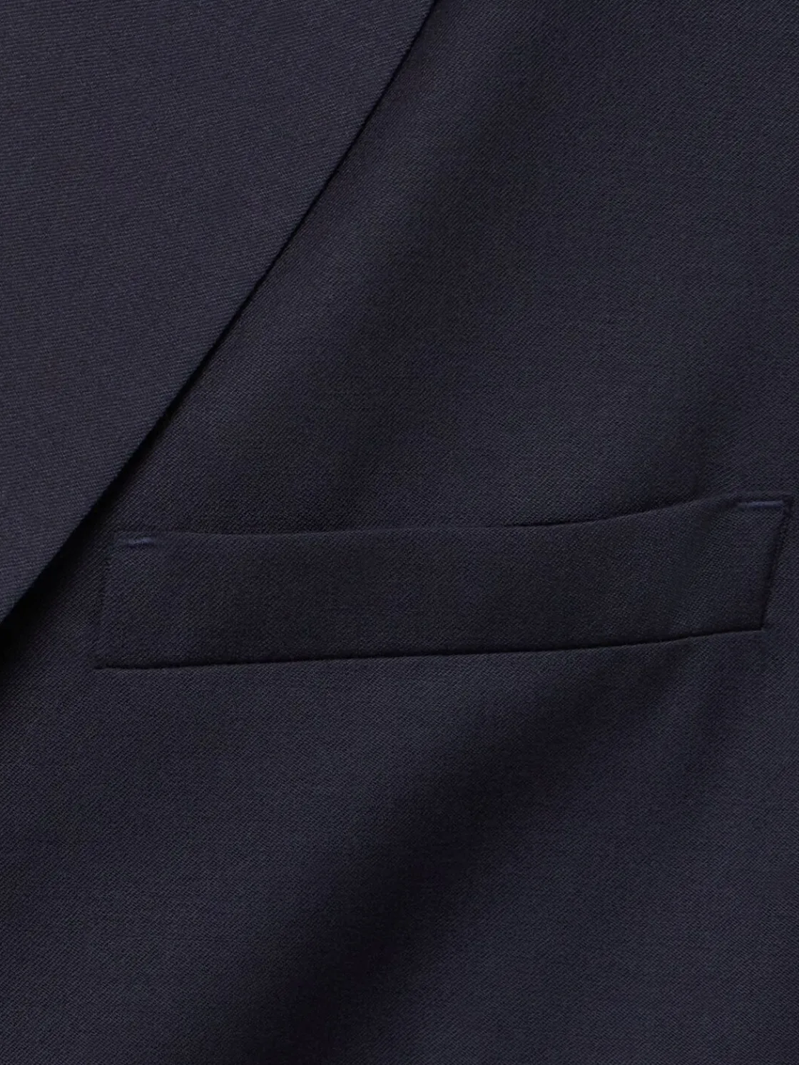 Blazer monopetto in twill di lana