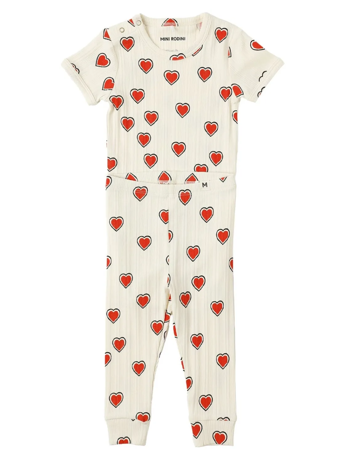 Body e pantaloni in jersey stampato