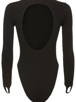 Body in jersey con cutout