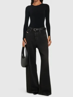 Body in jersey con cutout