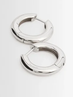 Bold large hoop earrings