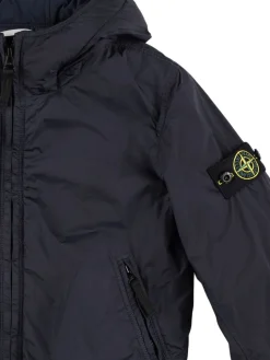 Bomber in nylon con cappuccio