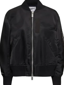 Bomber in nylon con zip