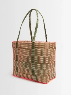 Borsa a cesta grande intrecciata