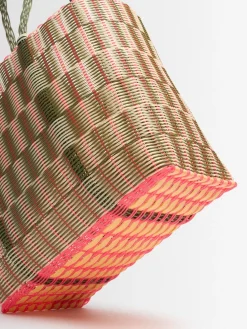 Borsa a cesta grande intrecciata