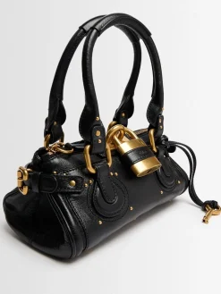 Borsa a spalla Paddington in pelle martellata
