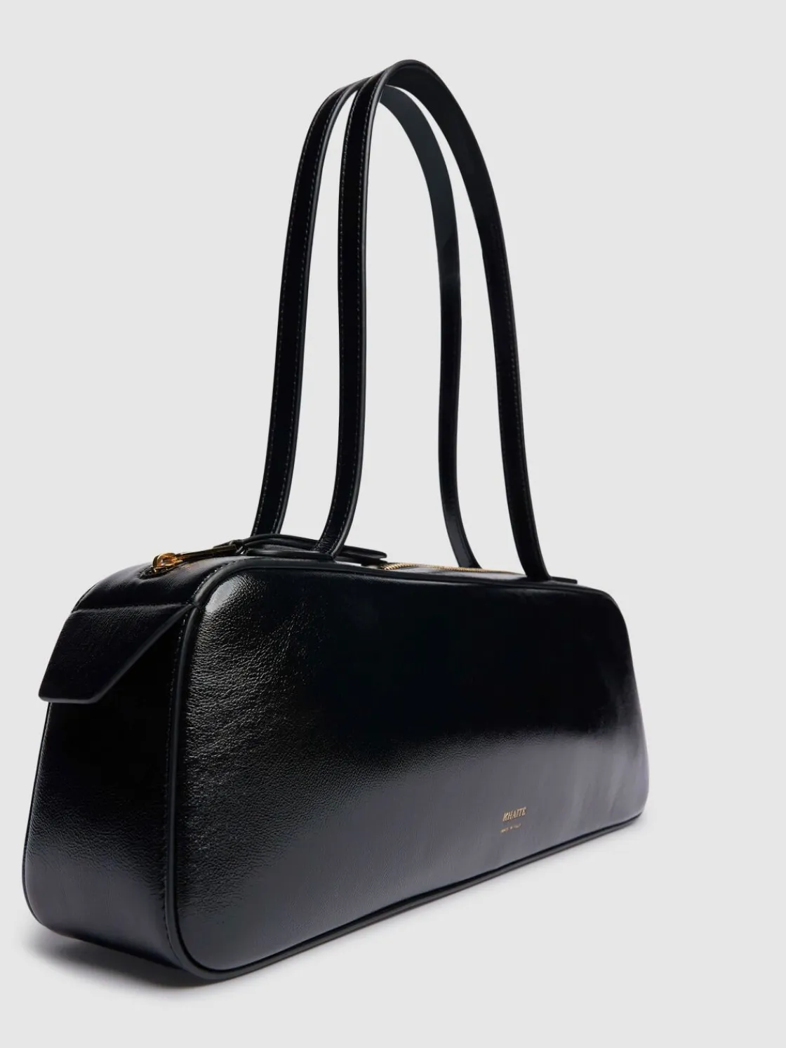 Borsa a spalla Simona in vernice craclé