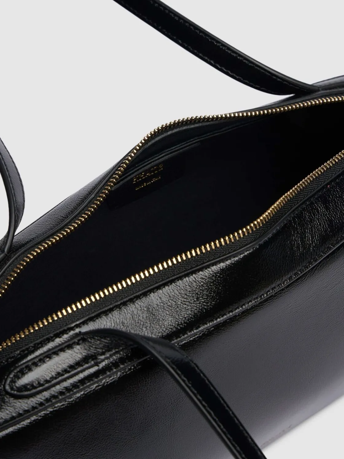 Borsa a spalla Simona in vernice craclé