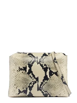 Borsa a tracolla Medium Lina in pelle goffrata