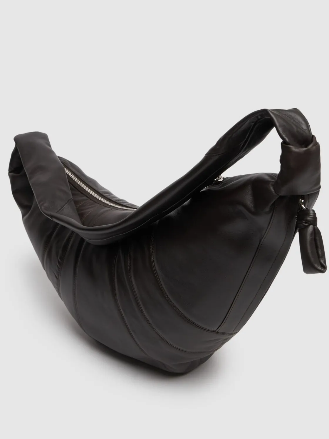 Borsa grande Croissant in nappa