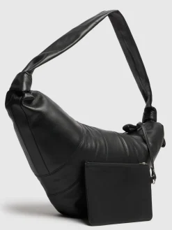 Borsa grande Croissant in nappa