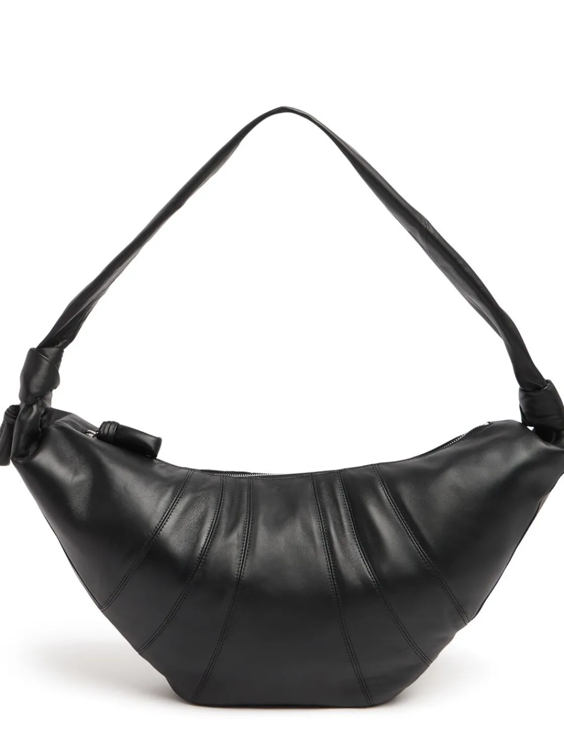 Borsa grande Croissant in nappa