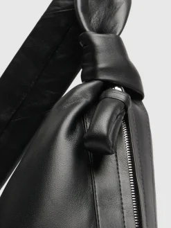 Borsa grande Croissant in nappa