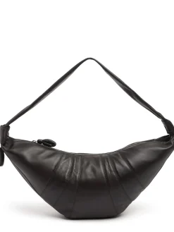 Borsa grande Croissant in nappa