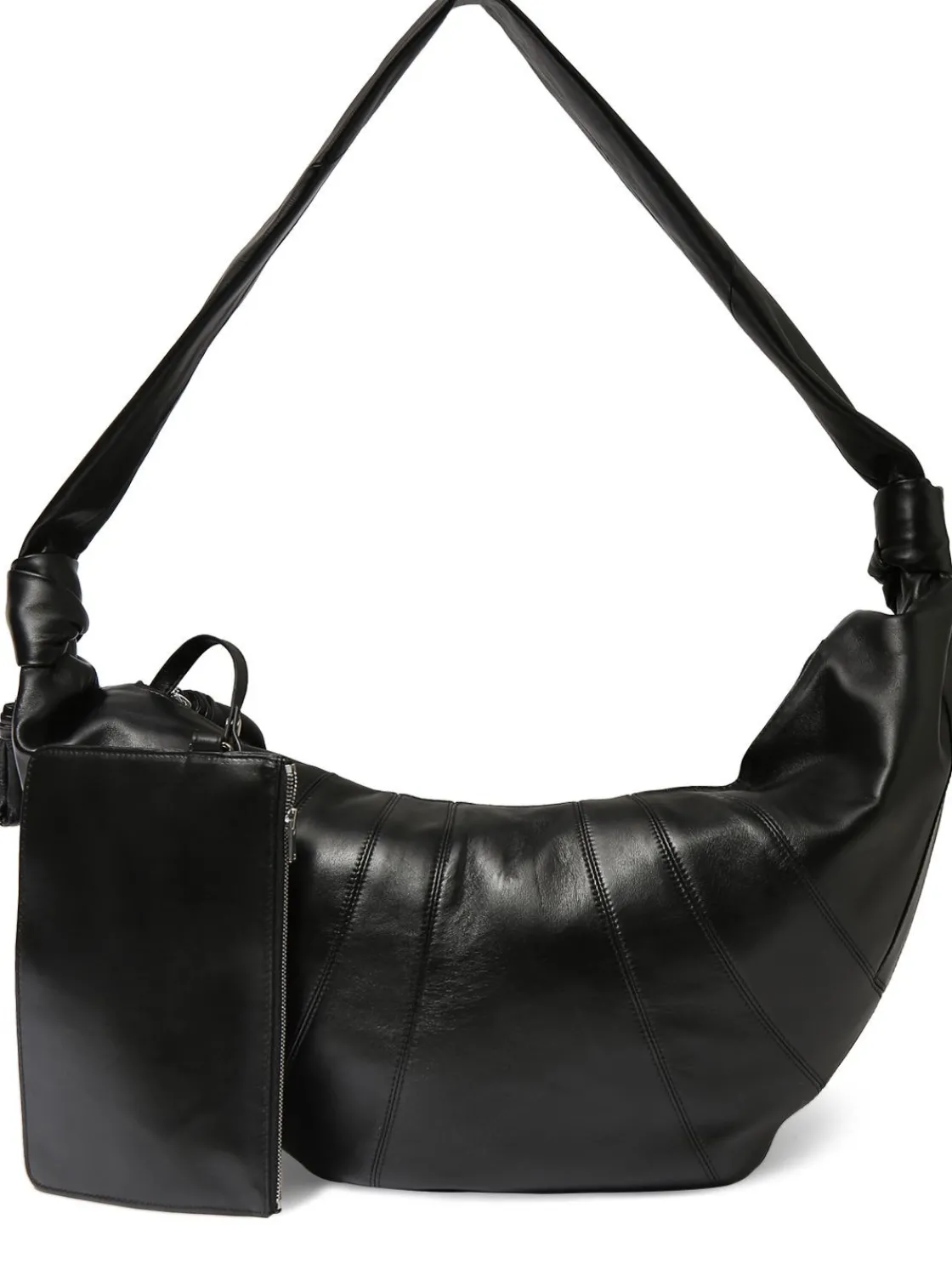 Borsa grande Croissant in pelle