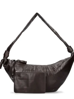 Borsa grande Croissant in pelle