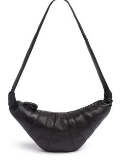Borsa media Croissant in nappa