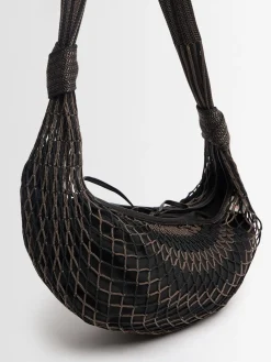 Borsa media Fortune Croissant intrecciata