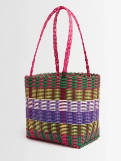 Borsa media intrecciata